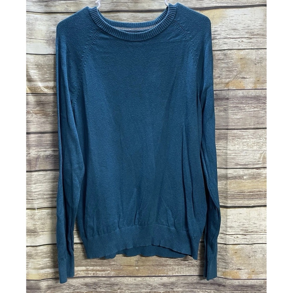 Lands End Cotton Cashmere Blend Lightweight Sweater Men's Medium 38-40
